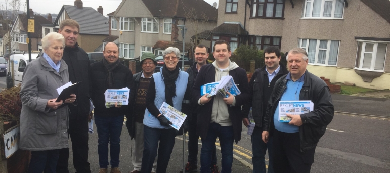 Some of the OBSCA team out and about campaigning 